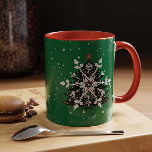 Green Snowfall Mug (11oz)