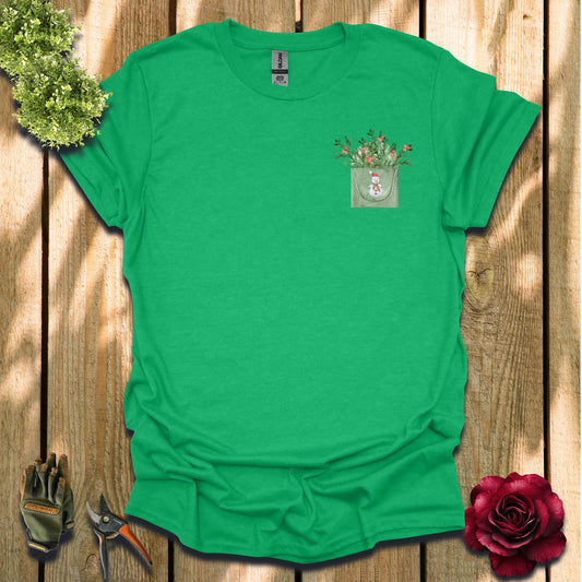 Christmas Garden Pocket T-Shirt