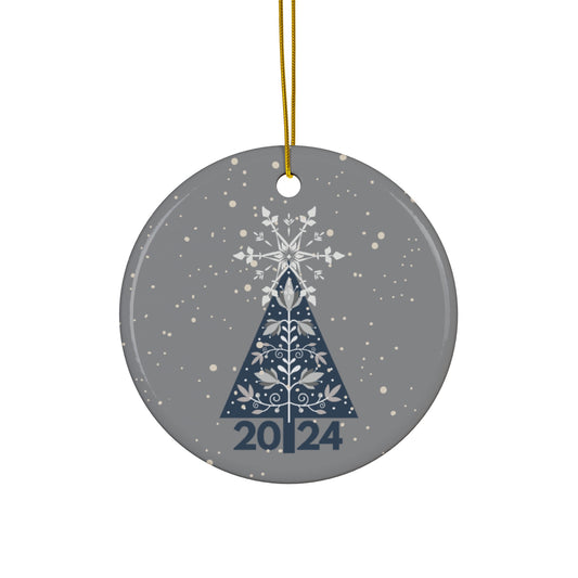 Nordic Snow Ceramic Ornament