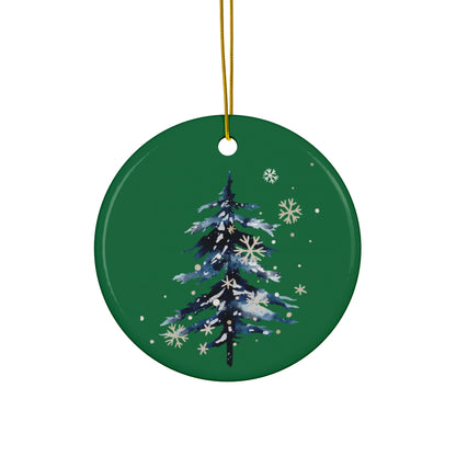 Winter Snow Ceramic Ornament