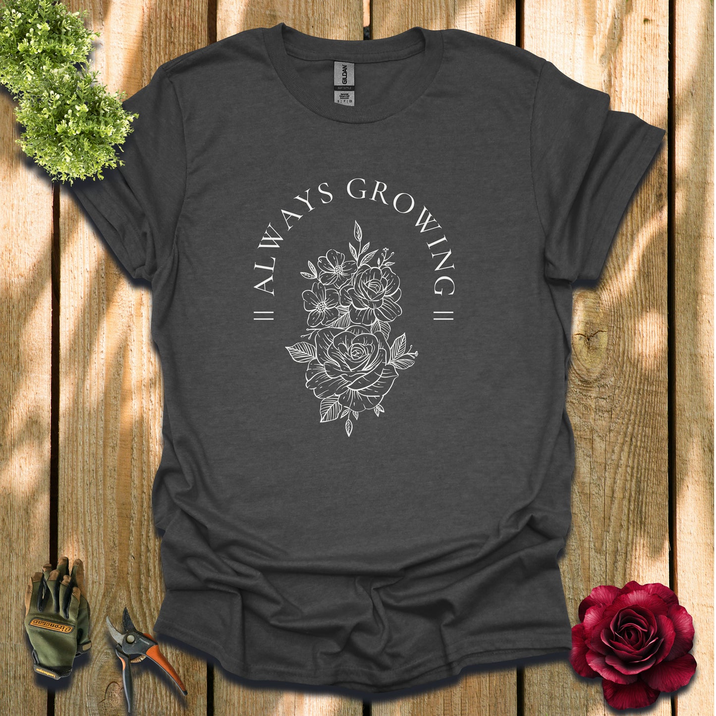 Always Growing Floral Light T-Shirt