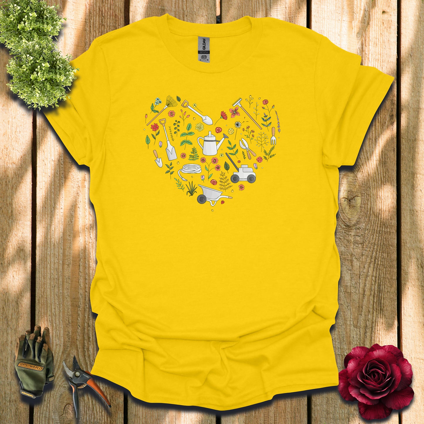 Gardening Heart T-Shirt