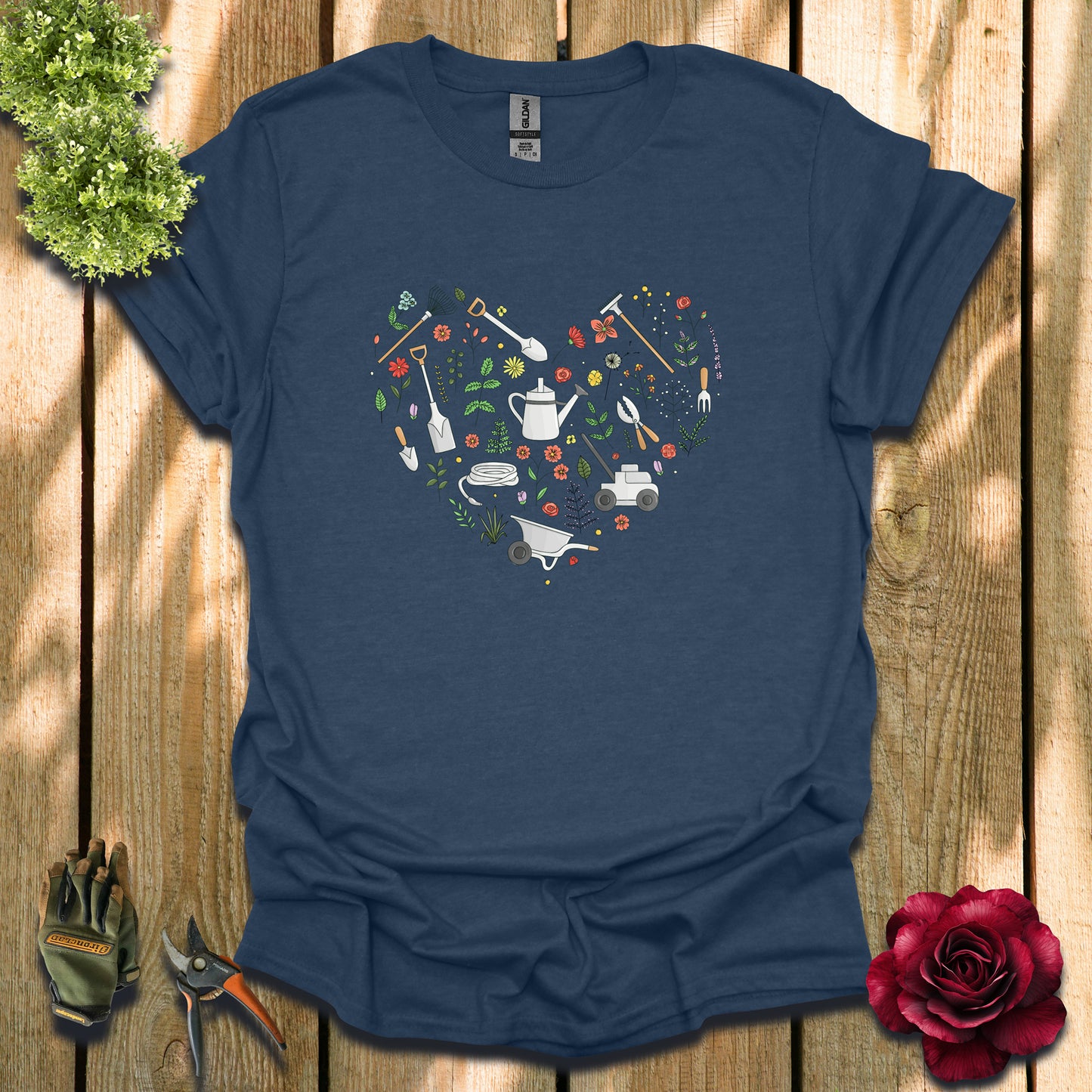 Gardening Heart T-Shirt