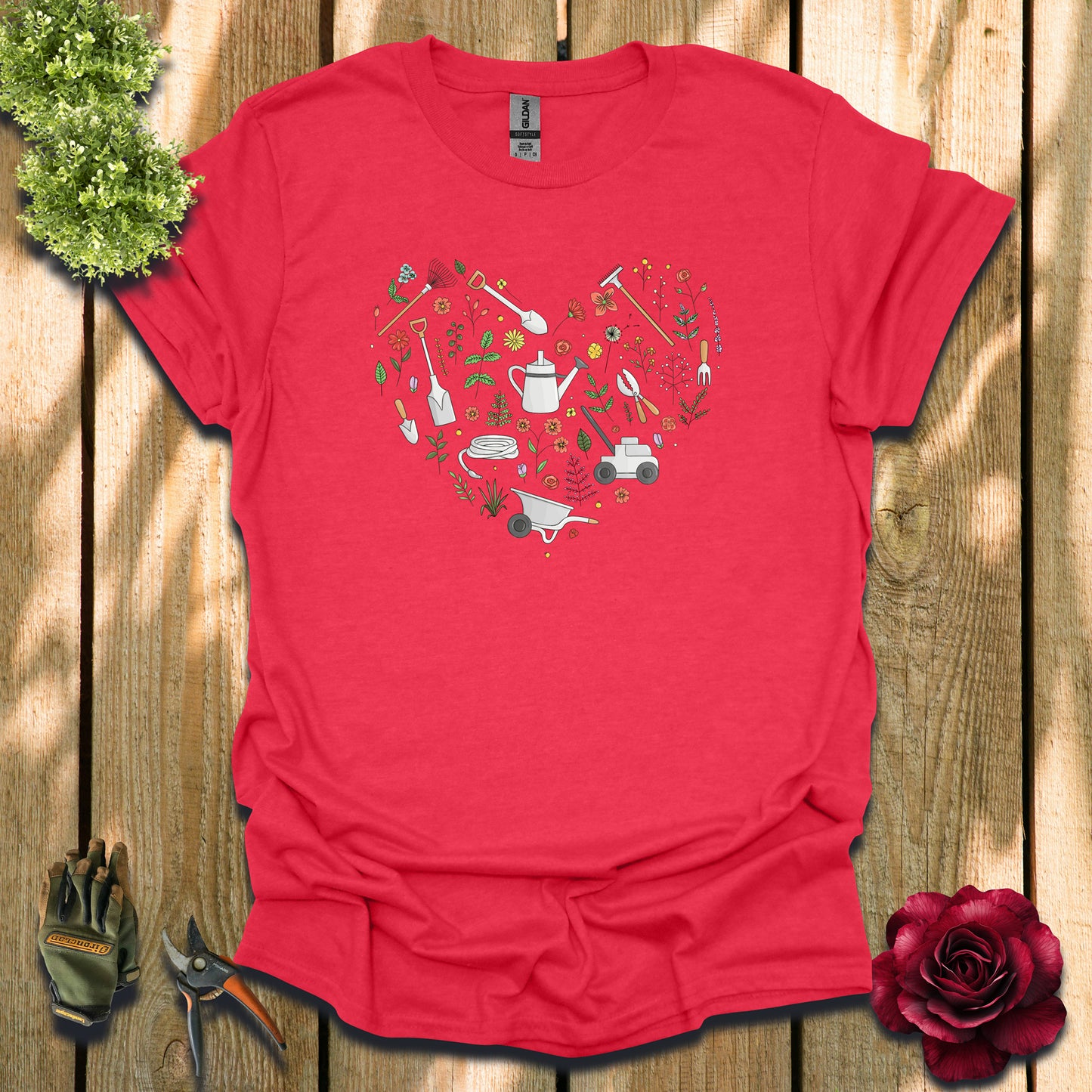 Gardening Heart T-Shirt