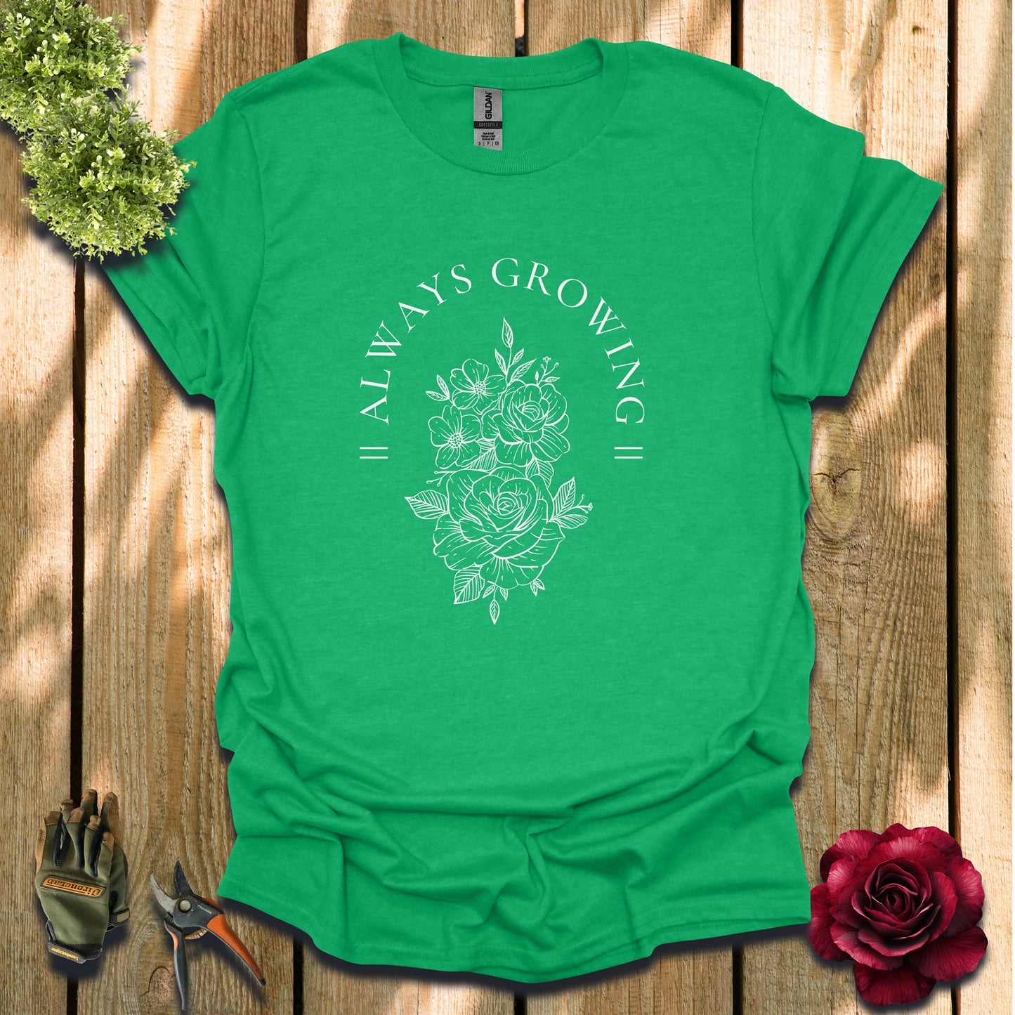 Always Growing Floral Light T-Shirt