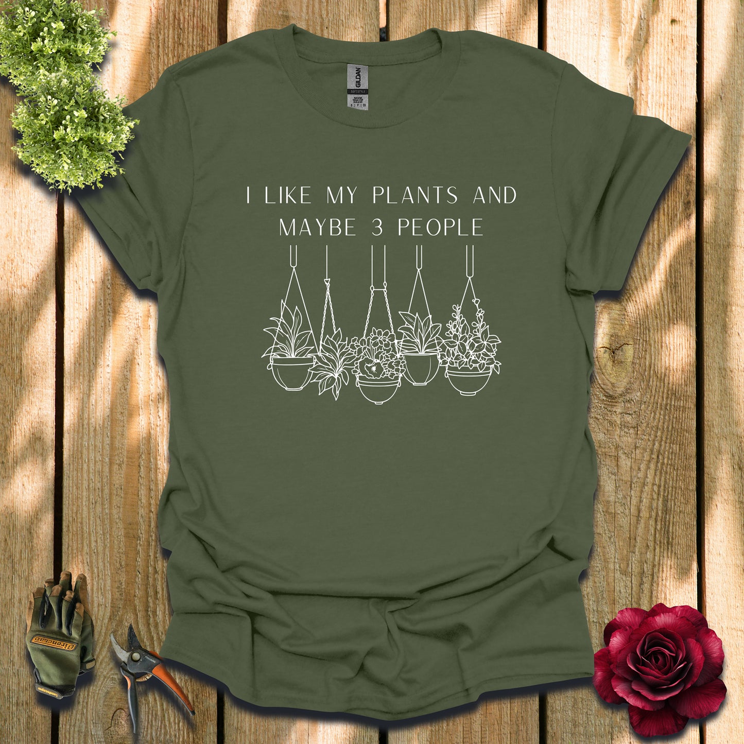 Maybe 3 People Hanging Plants T-Shirt