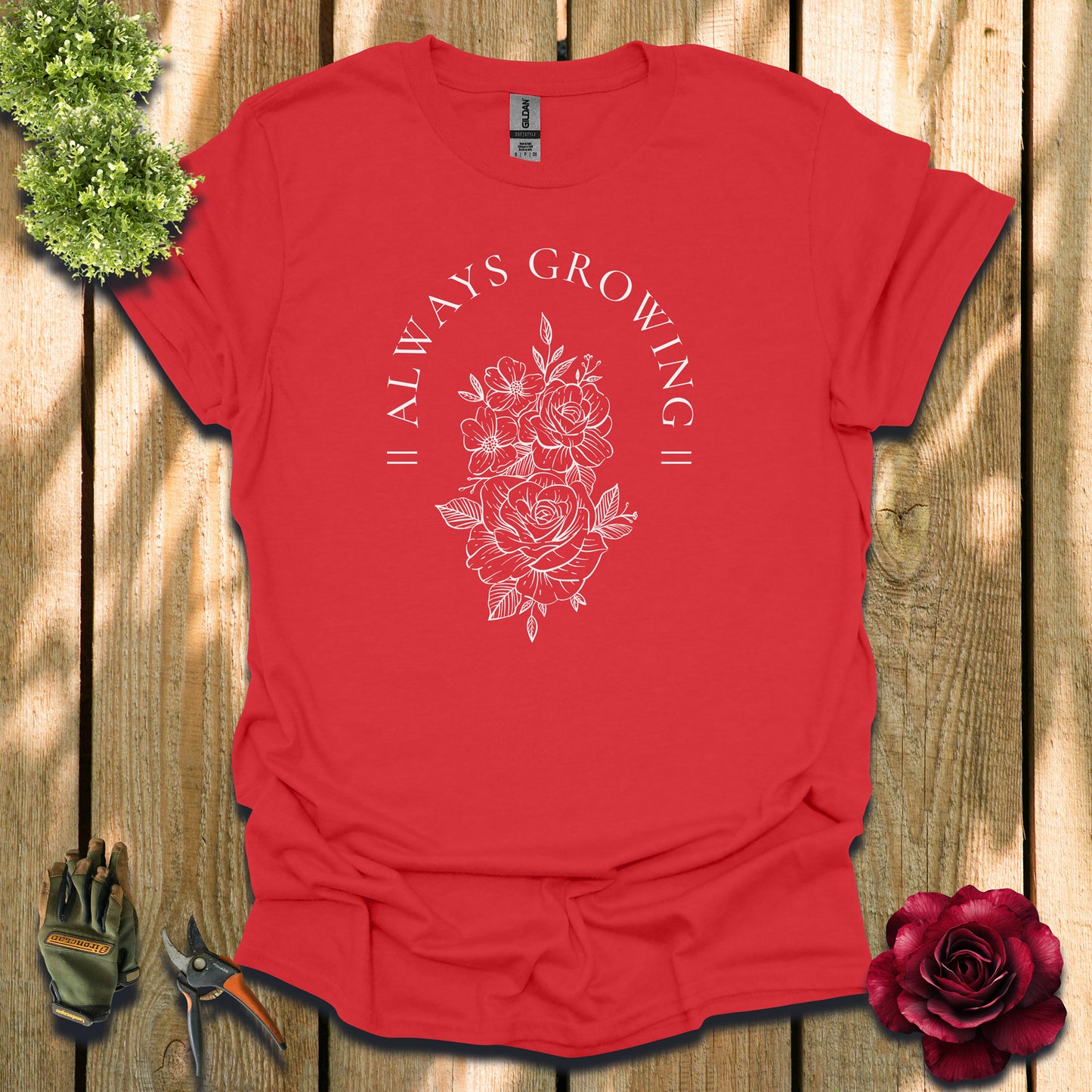 Always Growing Floral Light T-Shirt