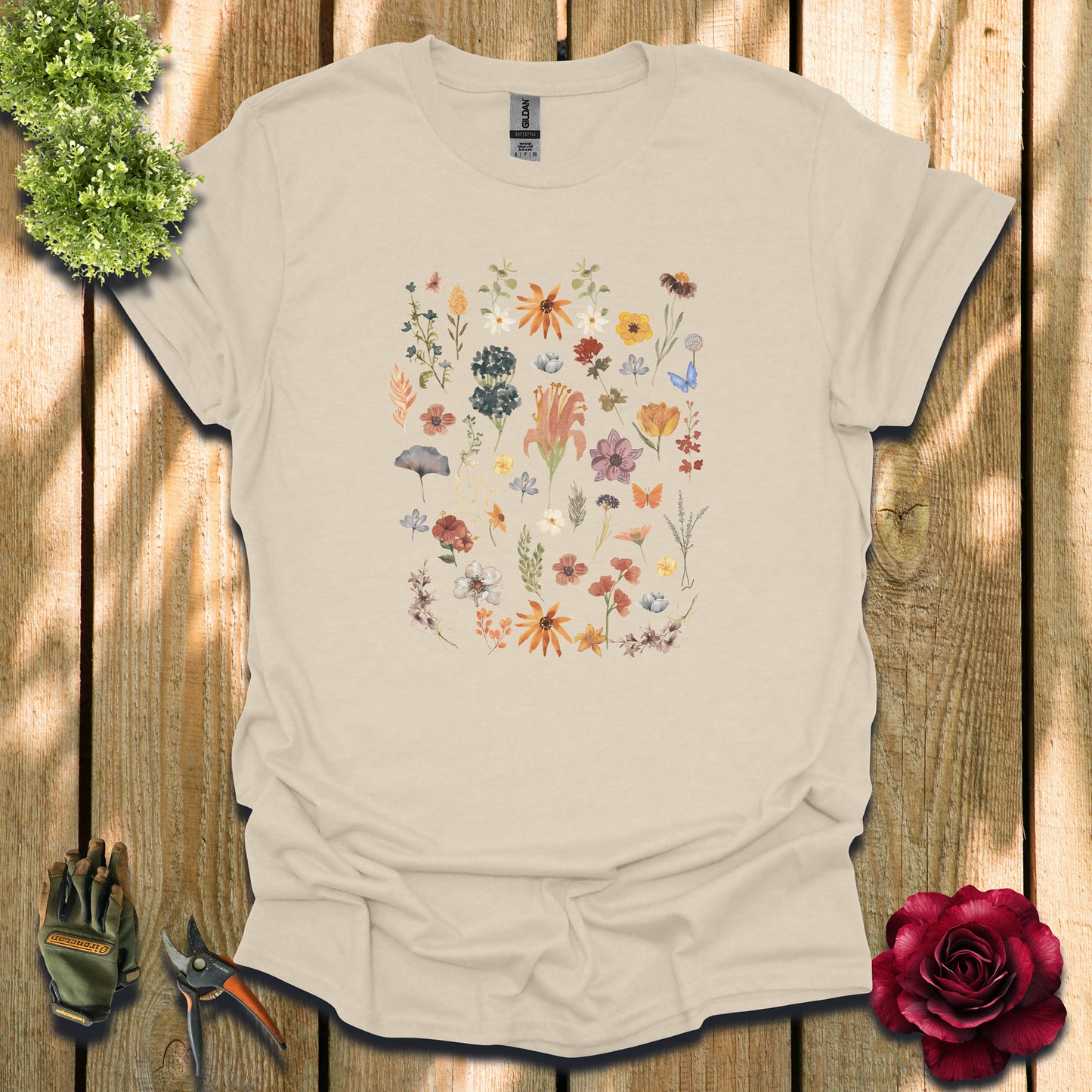 Pretty Flower Print  T-shirt