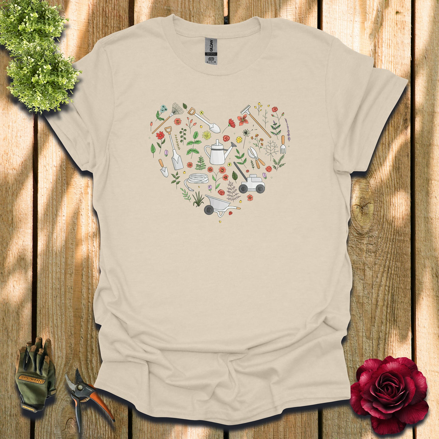 Gardening Heart T-Shirt